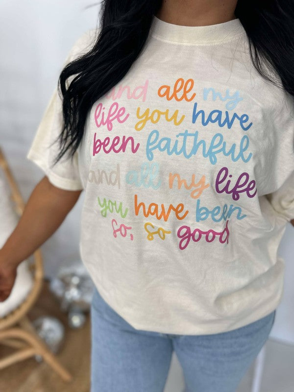 So So Good Song Lyrics DTF Graphic Tee