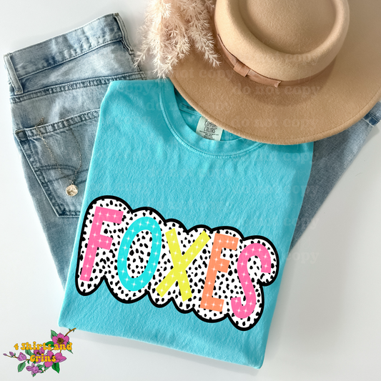 Colorful Dalmatian "Foxes" Shirt