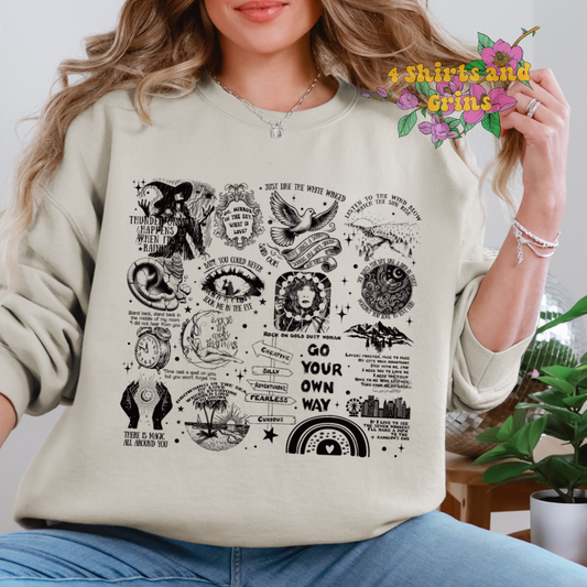 Stevie Song Lyrics Sweatshirt