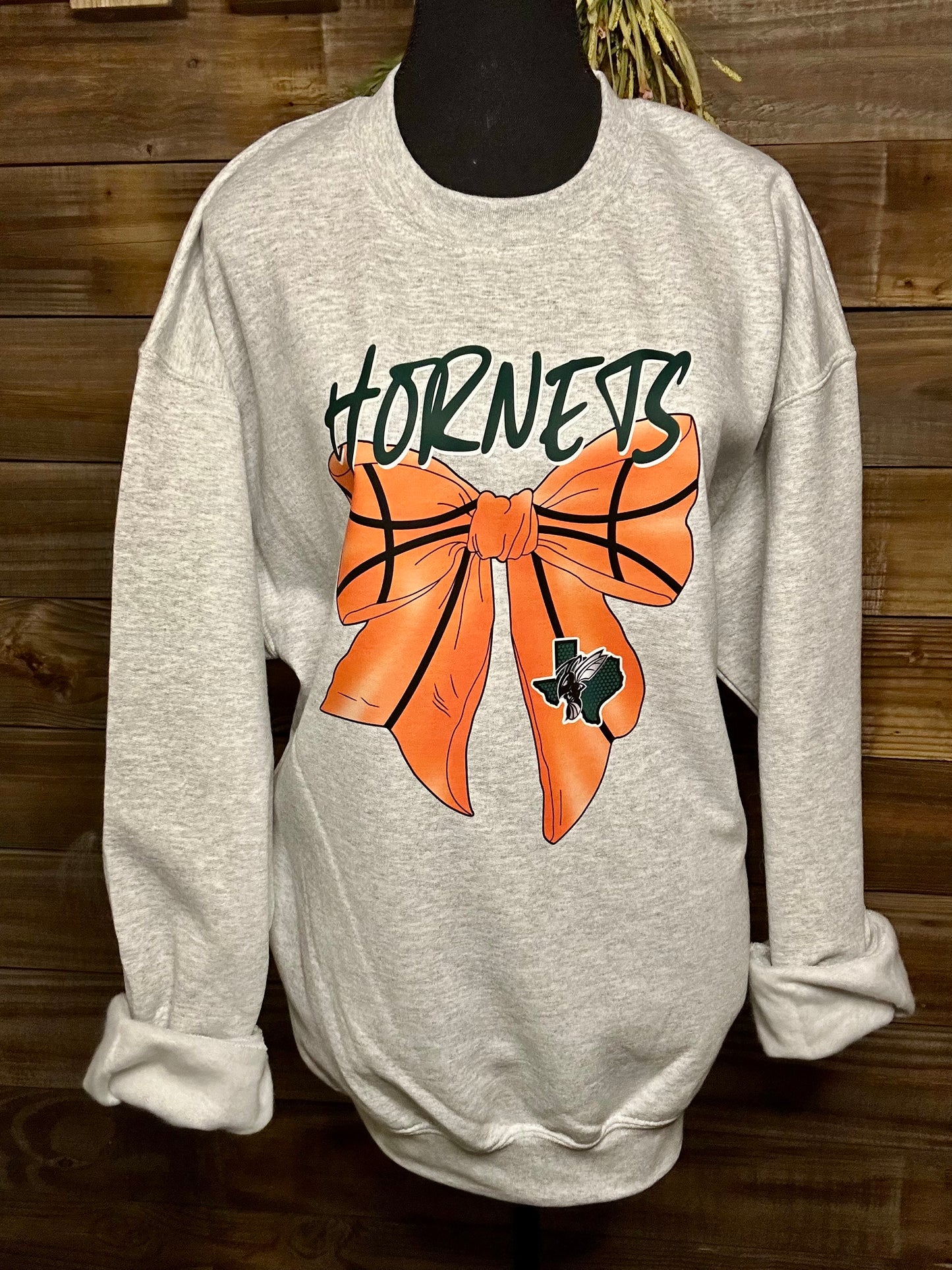 Boles Hornets Basketball Bow Sweatshirt