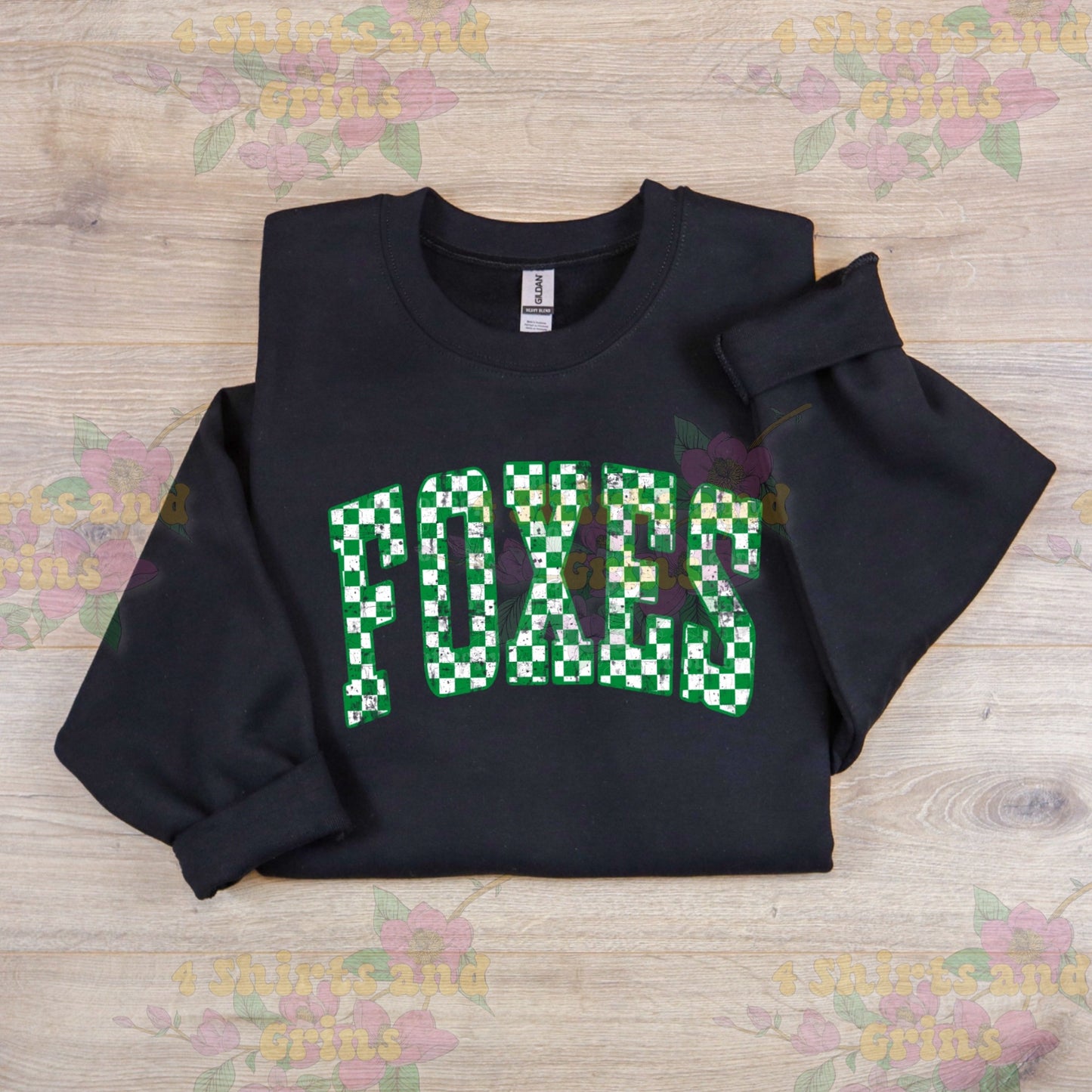 Green Check Foxes Shirt