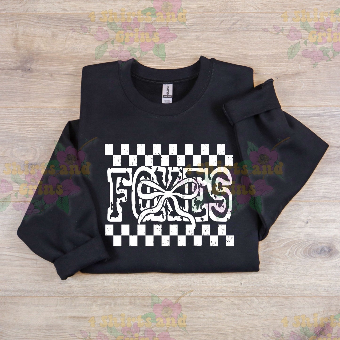 Retro Foxes with Bow Shirt