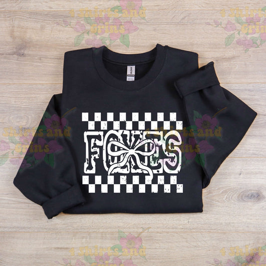 Retro Foxes with Bow Shirt