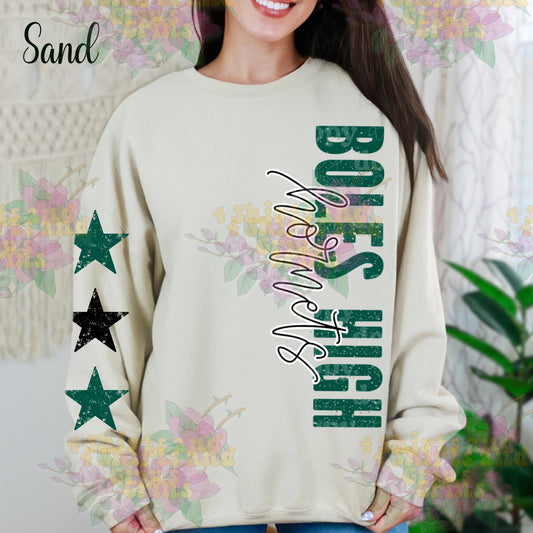 Vertical Boles High Hornets with Stars Sweatshirt