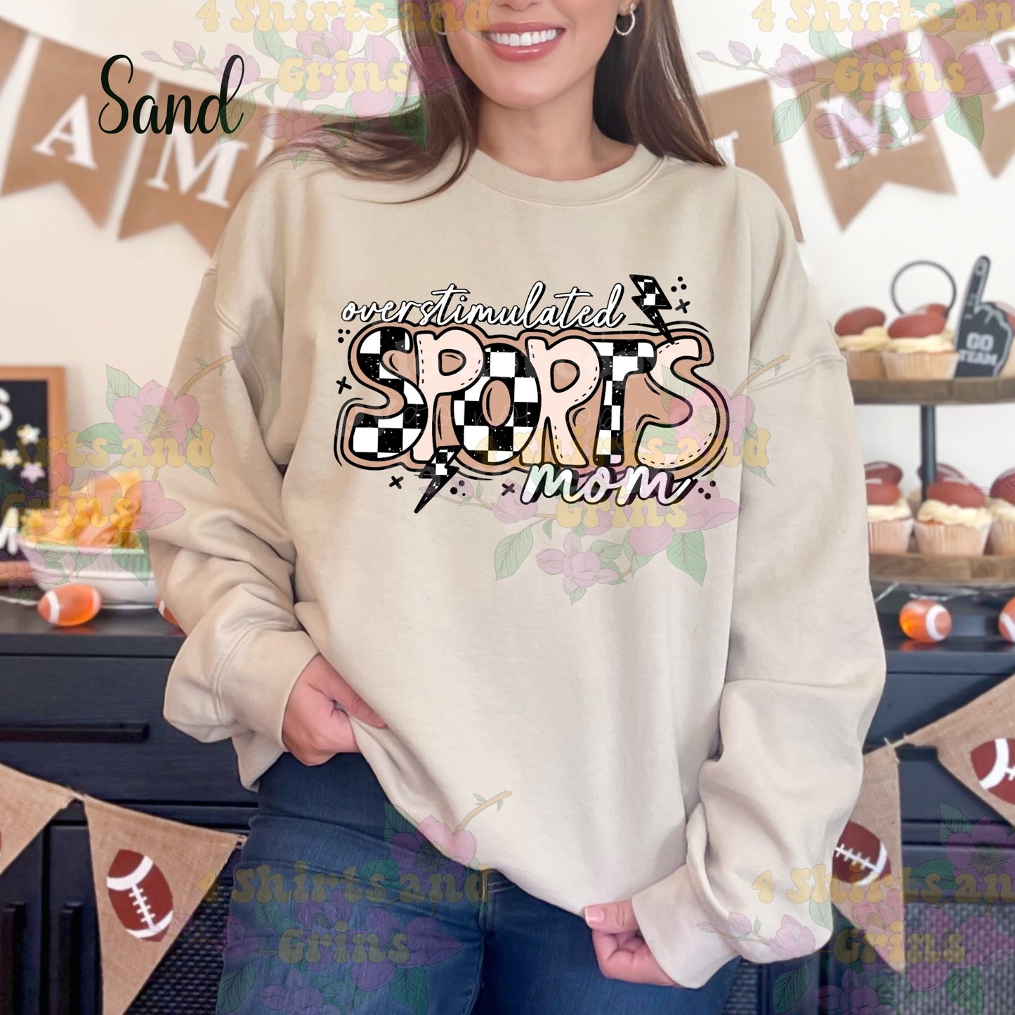 Overstimulated Sports Mom Sweatshirt