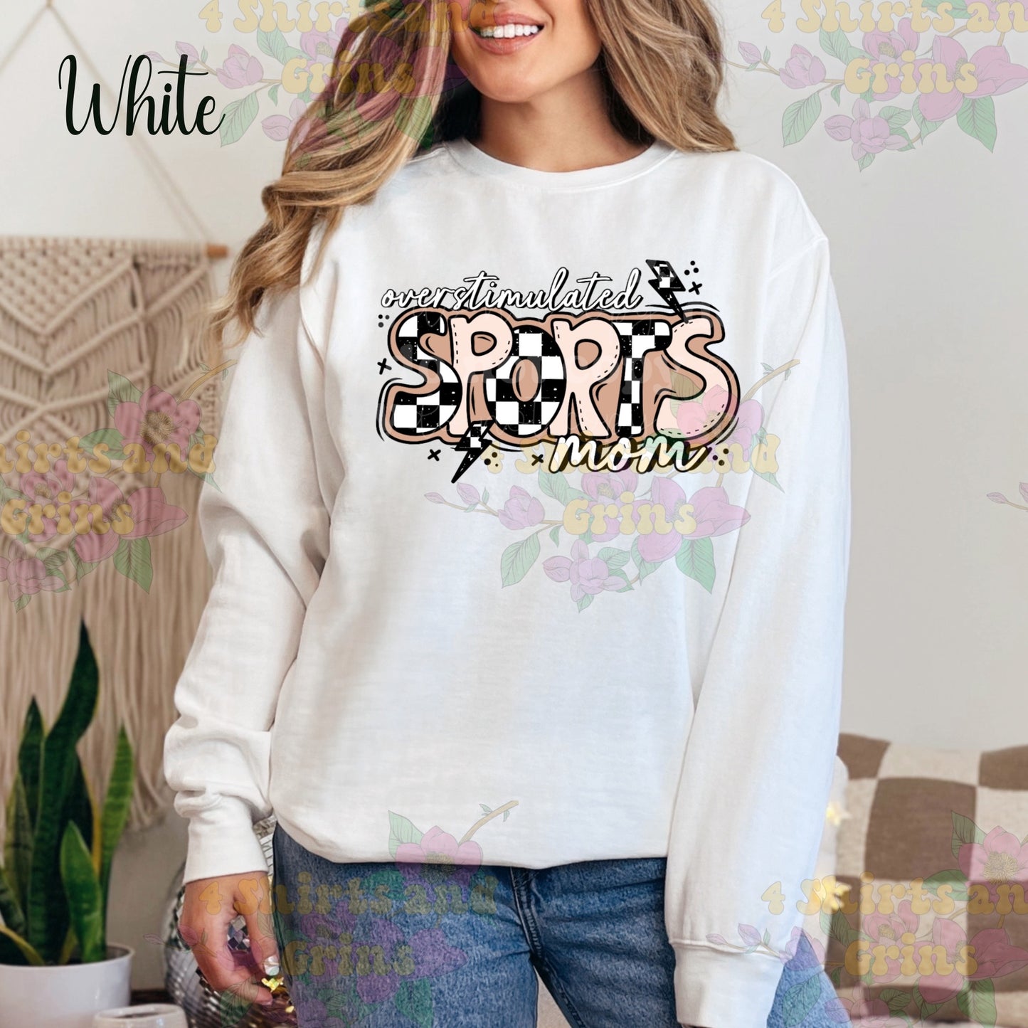 Overstimulated Sports Mom Sweatshirt