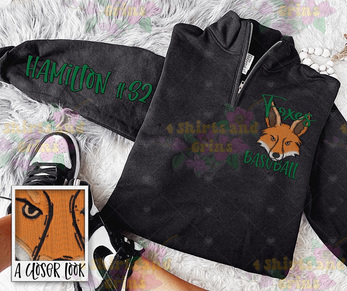 Custom Foxes 1/4 Zip PO CLOSES SUNDAY 2/1 @ NOON
