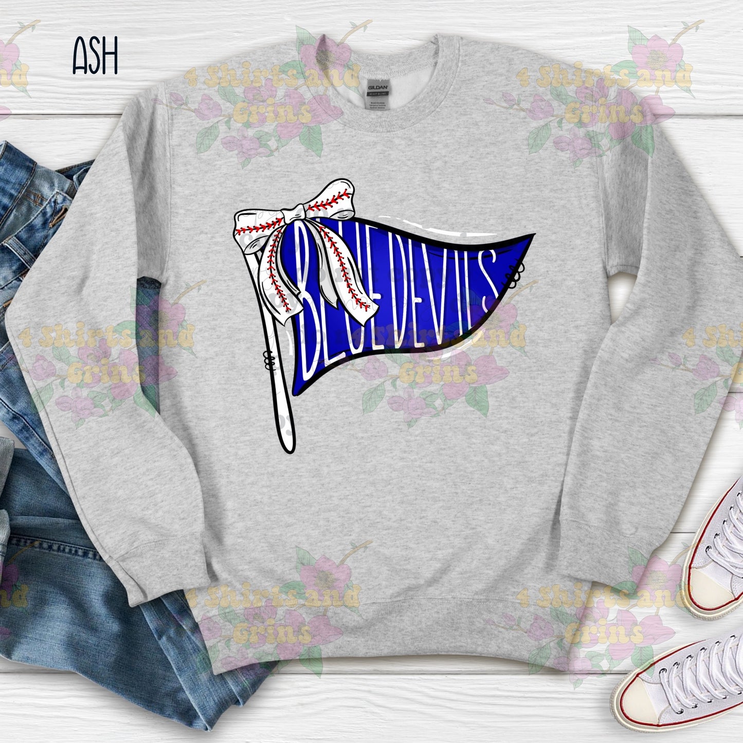 Blue Devils Baseball Pennant Sweatshirt