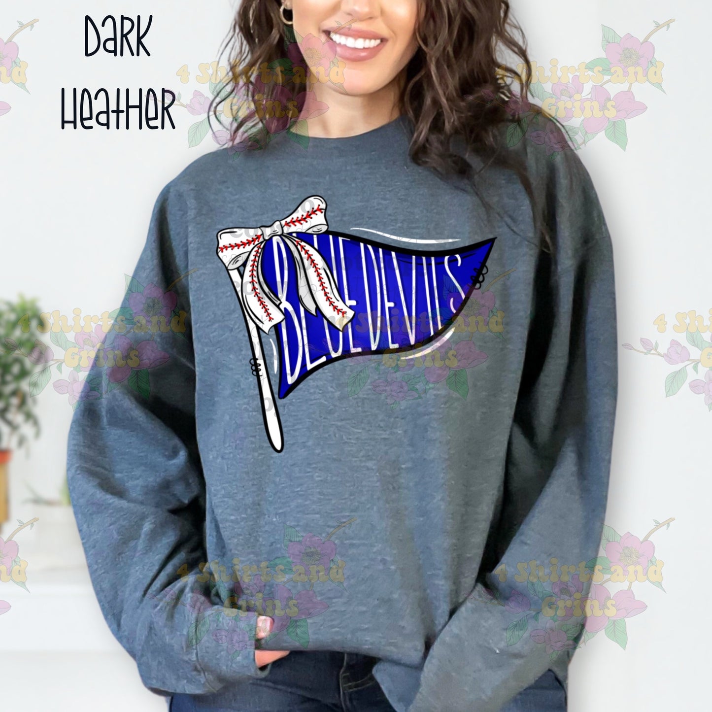 Blue Devils Baseball Pennant Sweatshirt