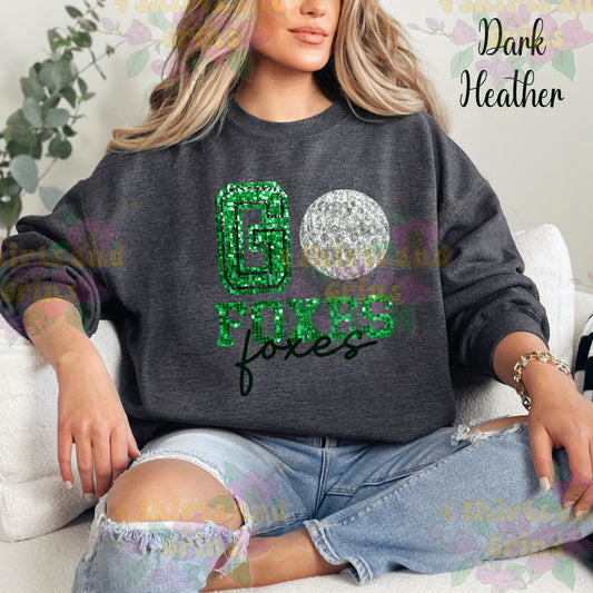 Go Foxes Golf - Faux Sequin Shirt