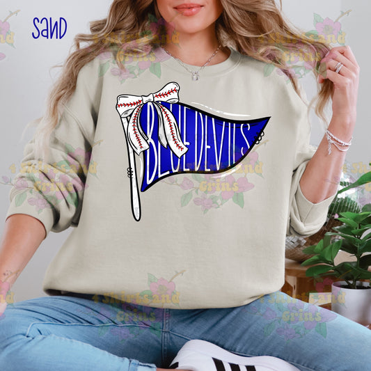 Blue Devils Baseball Pennant Sweatshirt