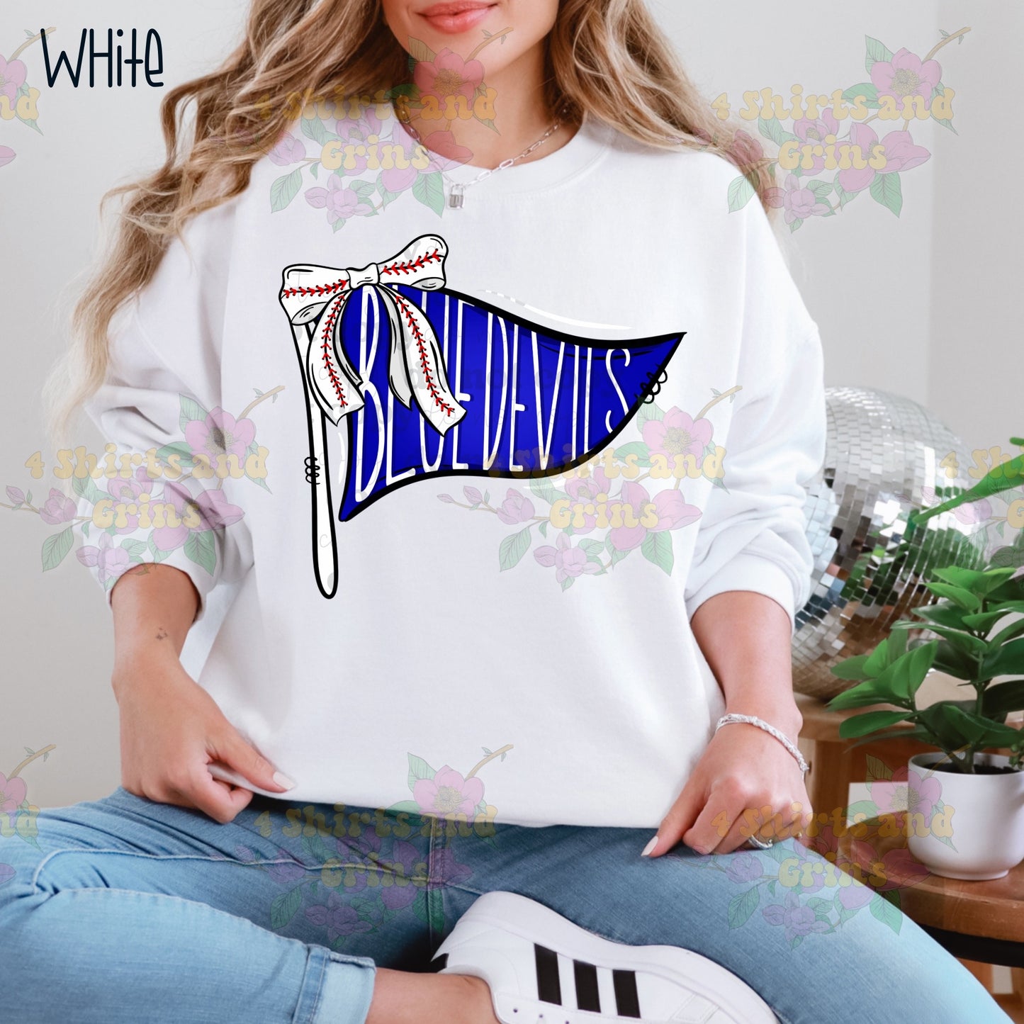 Blue Devils Baseball Pennant Sweatshirt