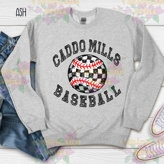 Caddo Mills Scribble Baseball Long Sleeve