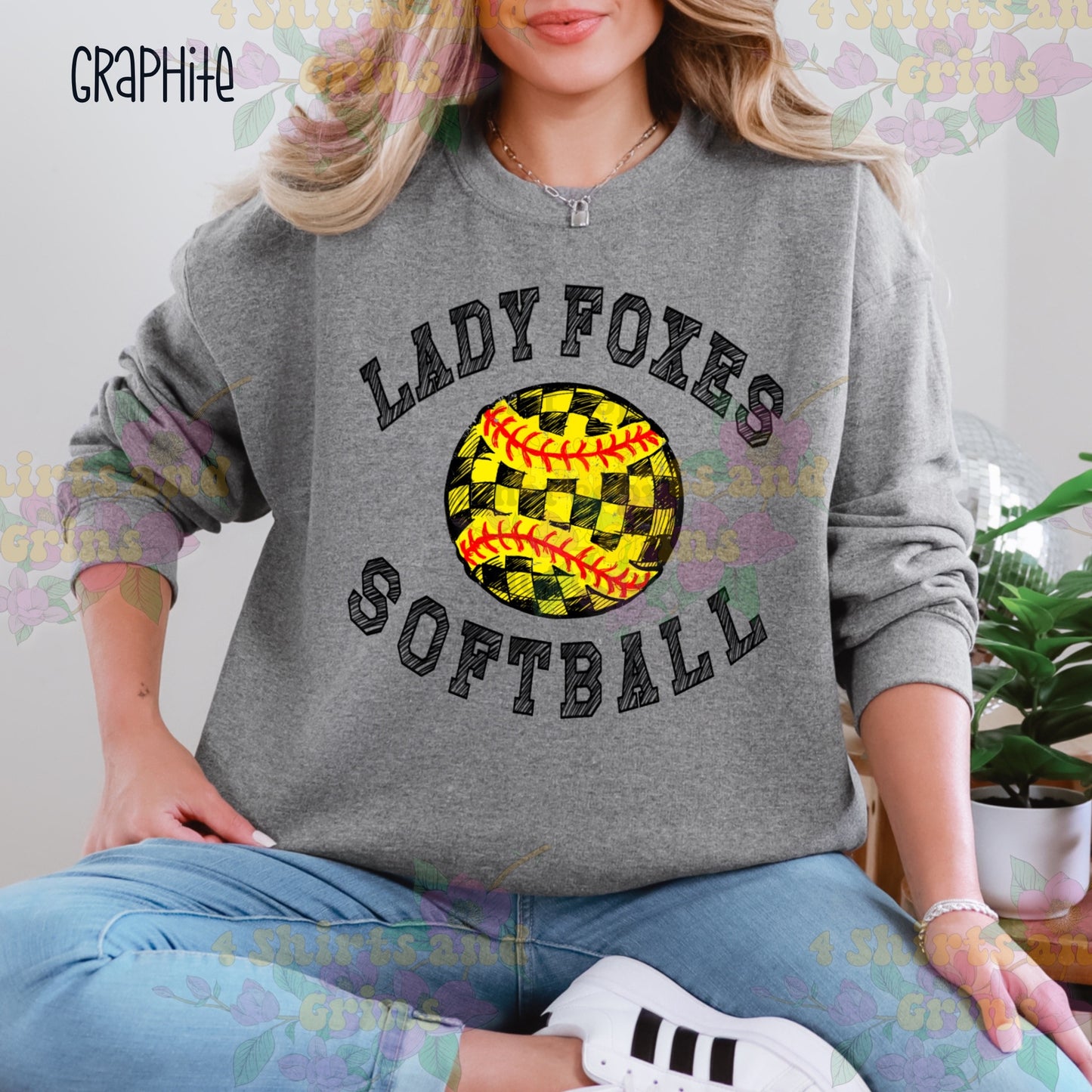 Caddo Mills Scribble Softball Long Sleeve