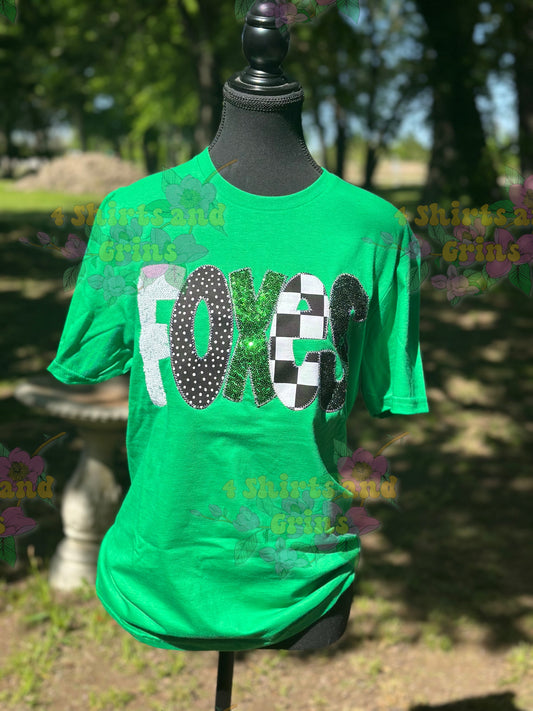 Sparkle Spirit “FOXES” Appliqué Tee