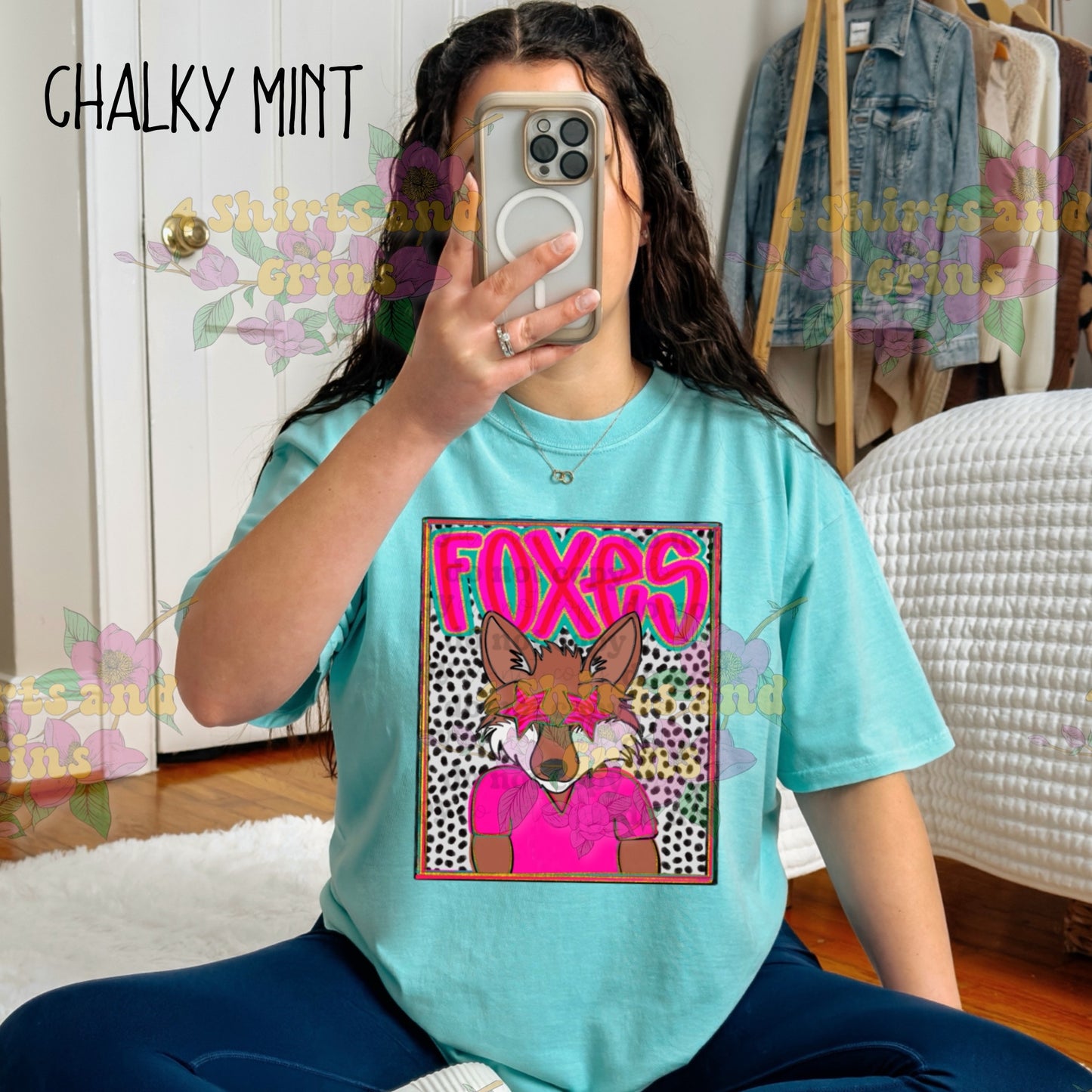 Star Eyed Foxes Mascot Tee – Front or Back Design
