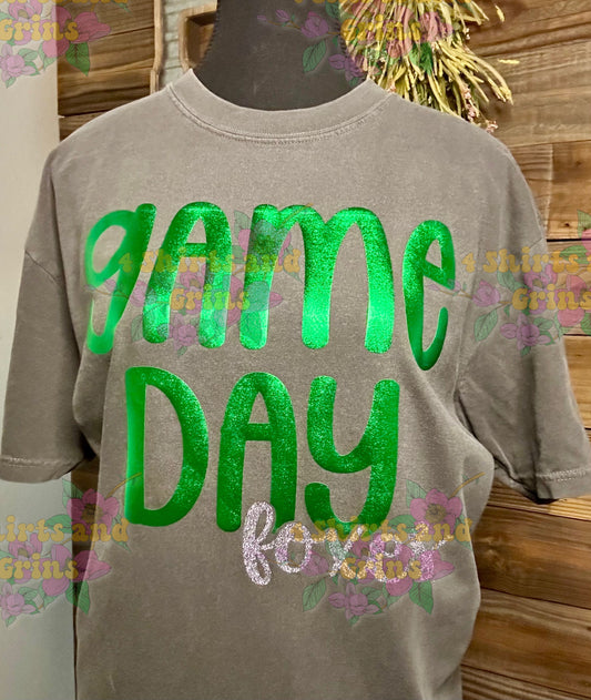 Glitter & Puff Game Day Foxes Tee