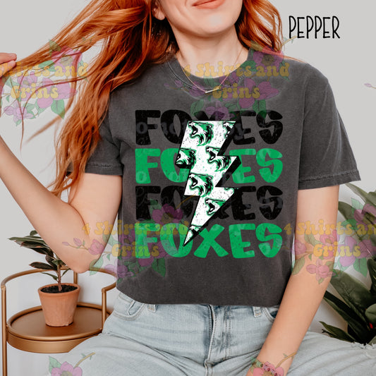 ā” FOXES Lightning Bolt Spirit Tee ā Game Day Sass in Every Thread! š¤š