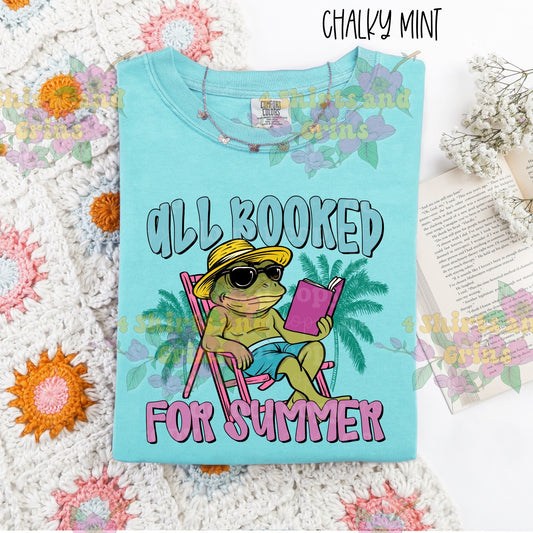 All Booked for Summer Frog Tee โ๏ธ๐ | Comfort Colorsยฎ Graphic Shirt