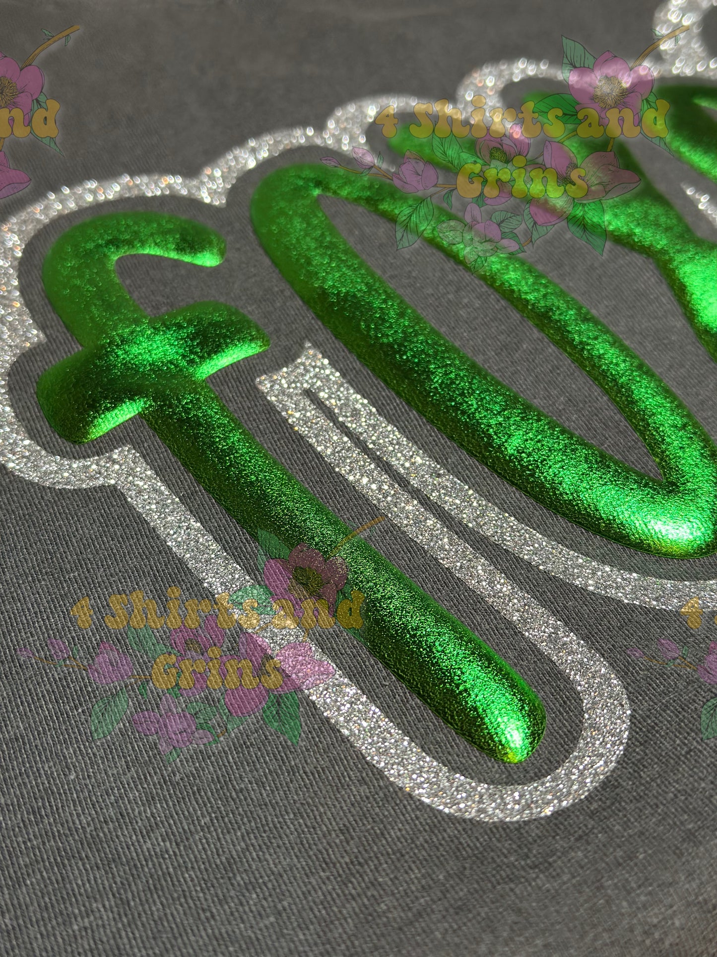 ✨Custom Metallic Puff Spirit Tee – Your Word, Your Way!✨