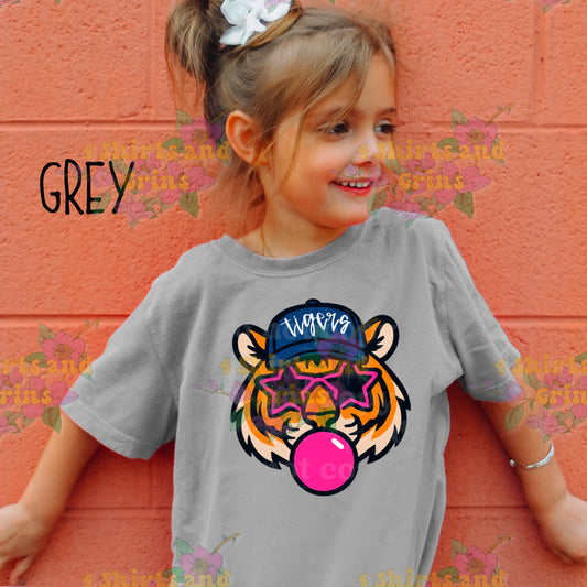 Tigers Bubble Tee โ Youth & Adult Sizes | Comfort Colors & Bleached Options