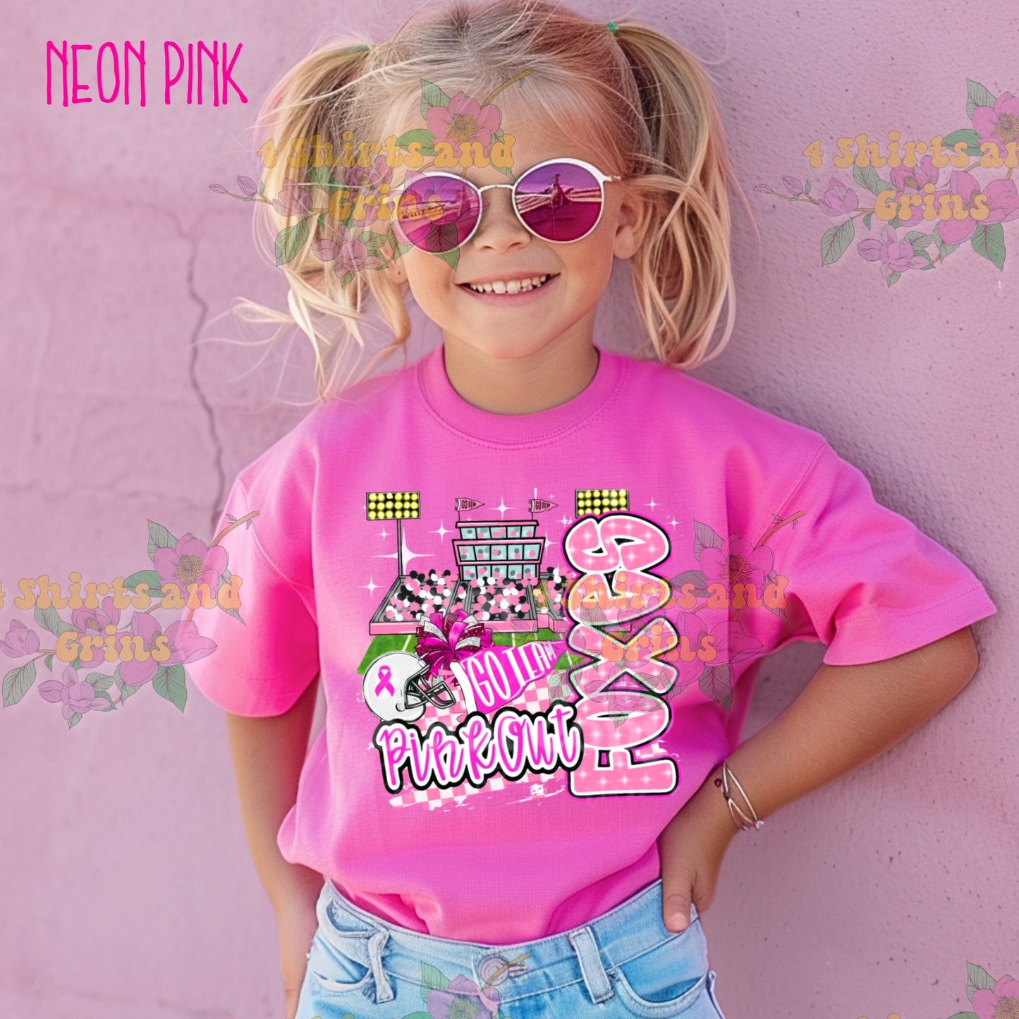 Pink Out Foxes Spirit Shirt or Sweatshirt – Comfort Colors Tee or Gildan Crewneck