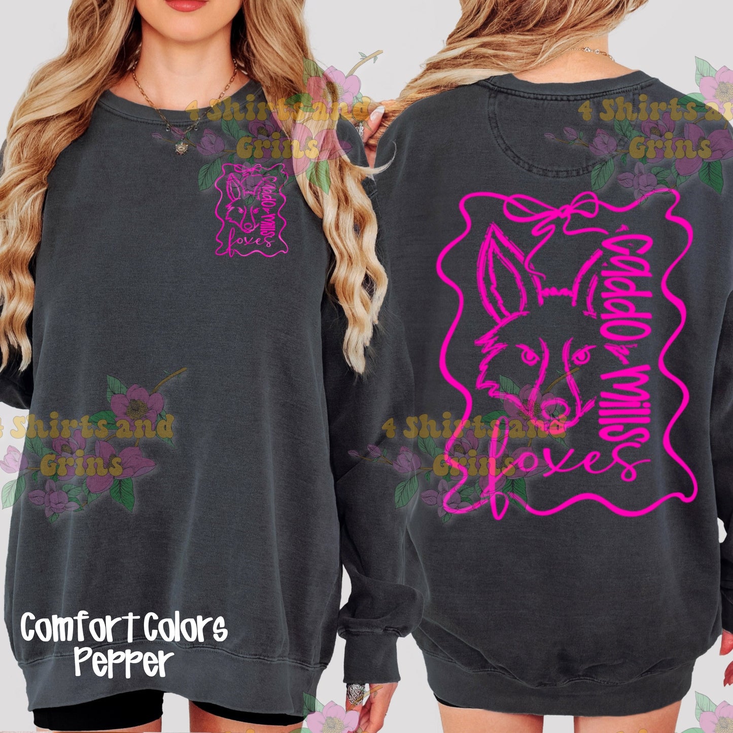 Caddo Mills Foxes Bow Spirit Shirt or Sweatshirt