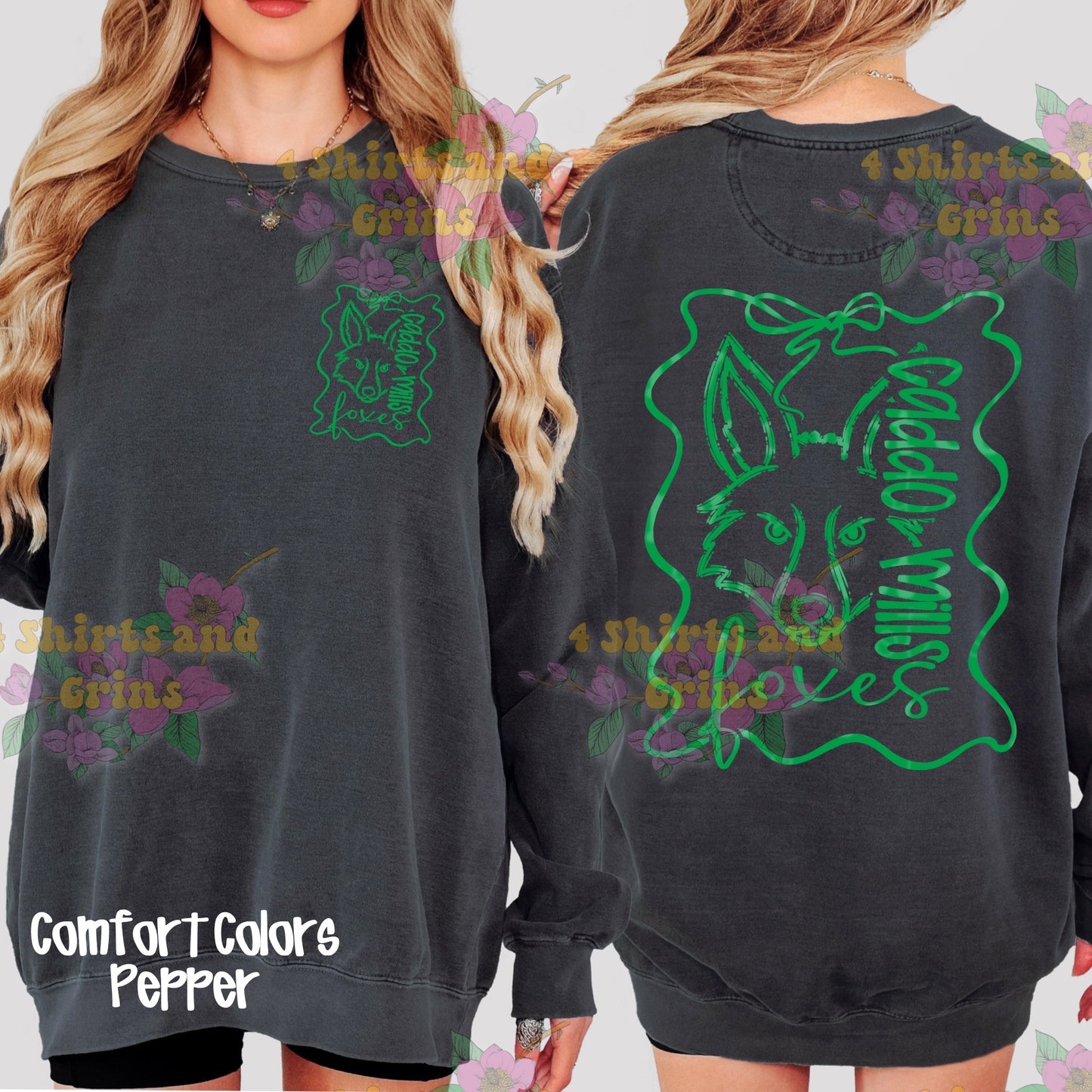Caddo Mills Foxes Bow Spirit Shirt or Sweatshirt