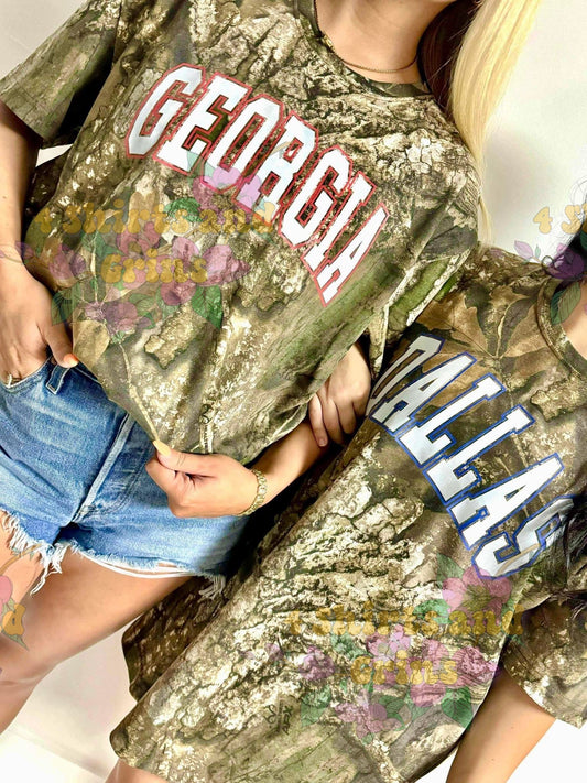 Custom Camo Team Tee | Oversized Fit | Code Five® T-Shirt | DTF Print