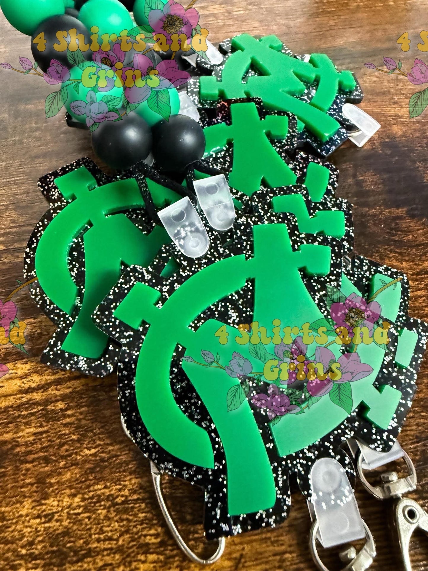 Caddo Mills Breakaway Lanyard with Acrylic Charm