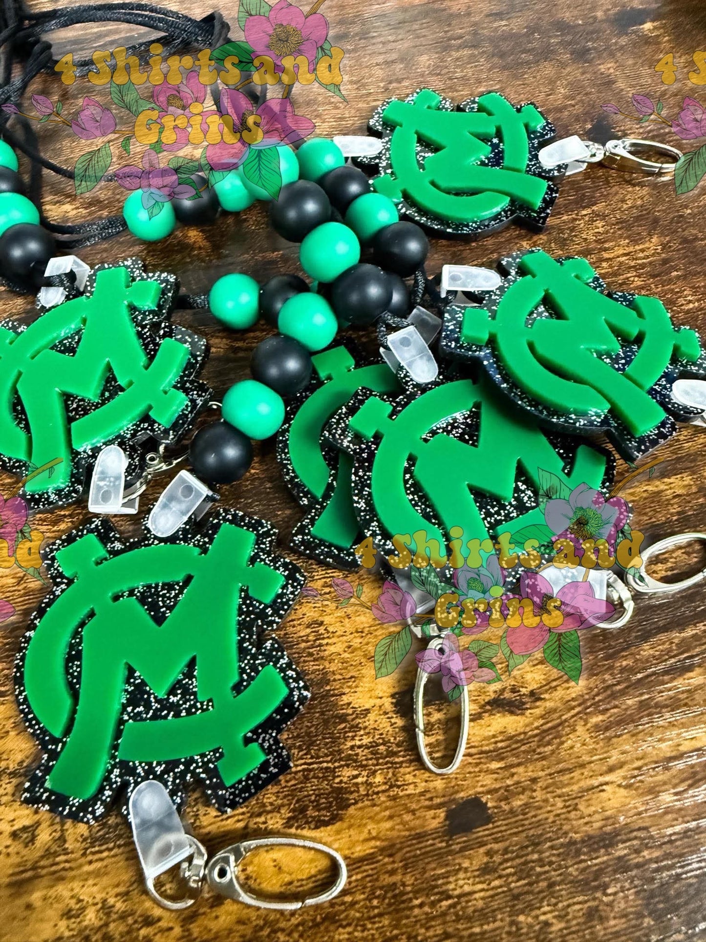 Caddo Mills Breakaway Lanyard with Acrylic Charm