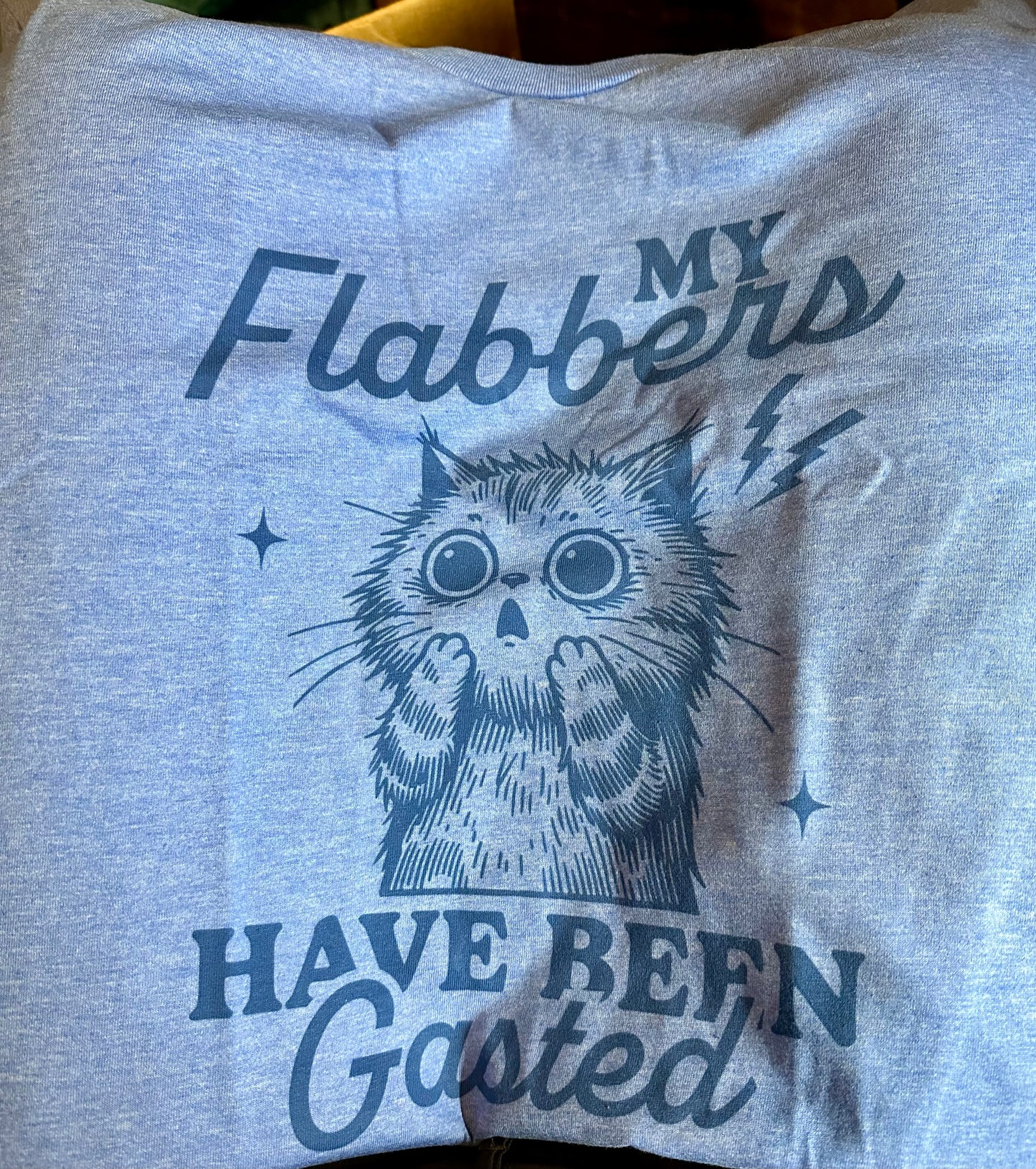 My Flabbers Have Been Gasted Tee | Heather Royal Blue Softstyle Shirt