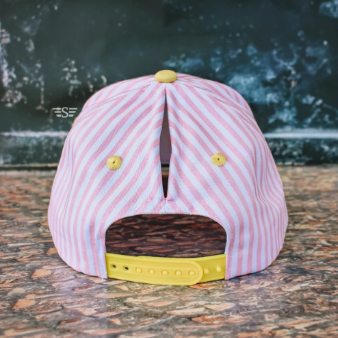 All Oopsies No Daisies Hat | Embroidered Magna Pony Trucker Hat | Pink Stripe Polka Dot Cap | Funny Floral Hat