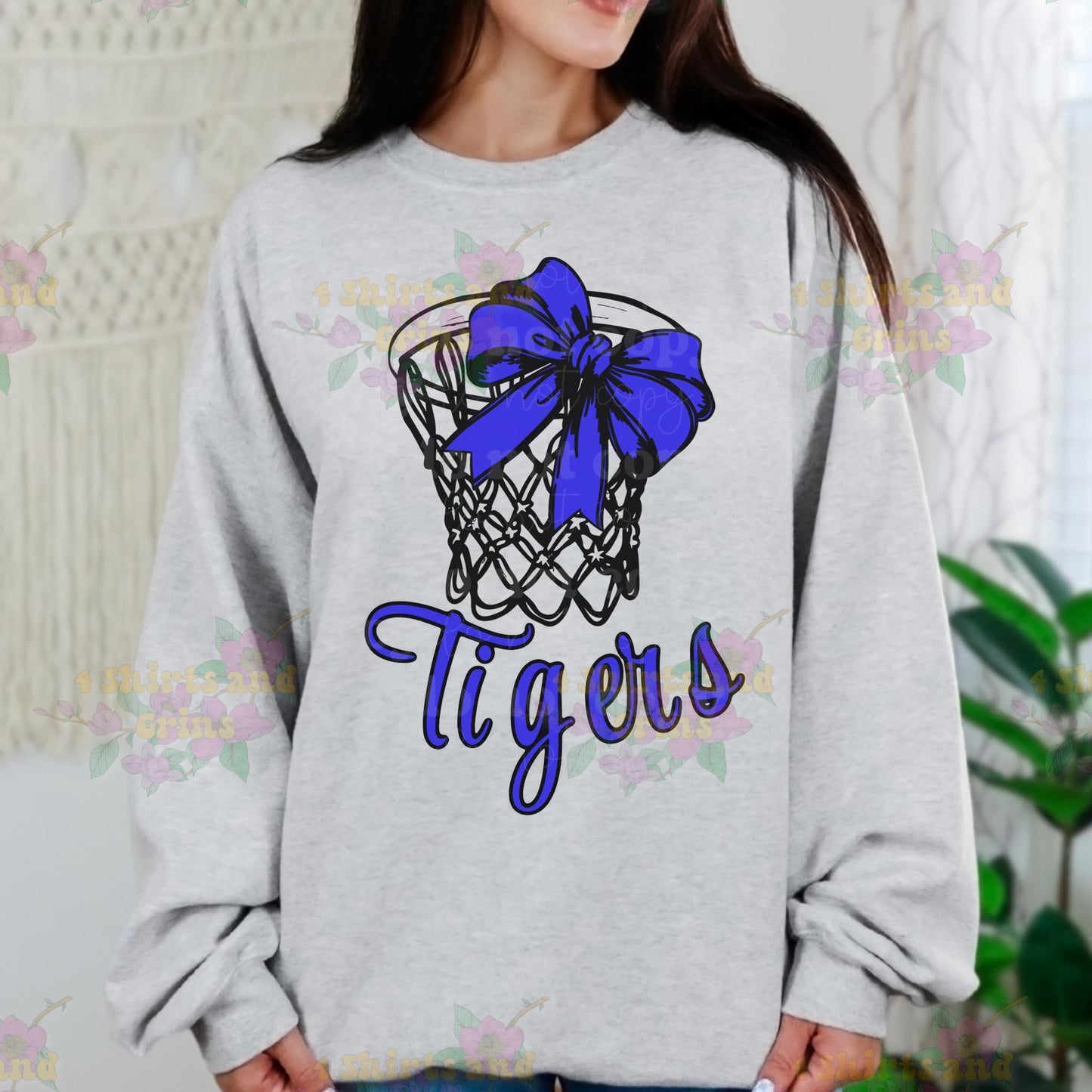 🎀 Custom Basketball Hoop & Bow Shirt – Personalized Team Spirit Tee (Youth & Adult Sizes)