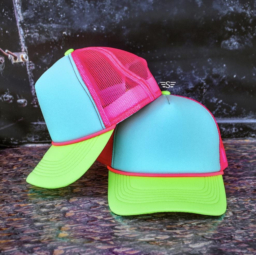 Custom Vinyl Puff Foam Trucker Hats | Ponytail Back | OSFM