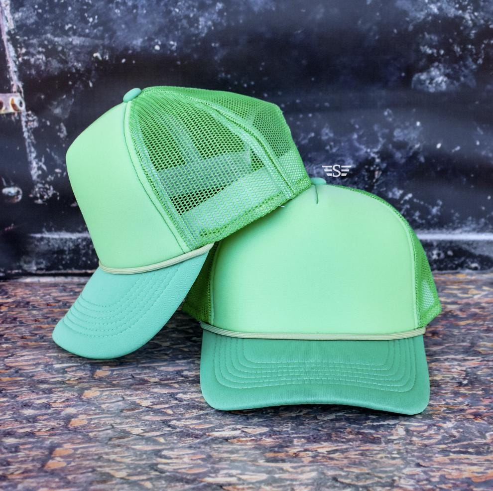 Custom Vinyl Puff Foam Trucker Hats | Ponytail Back | OSFM