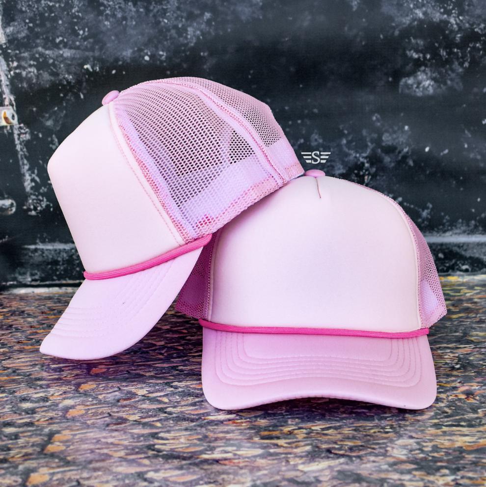 Custom Vinyl Puff Foam Trucker Hats | Ponytail Back | OSFM