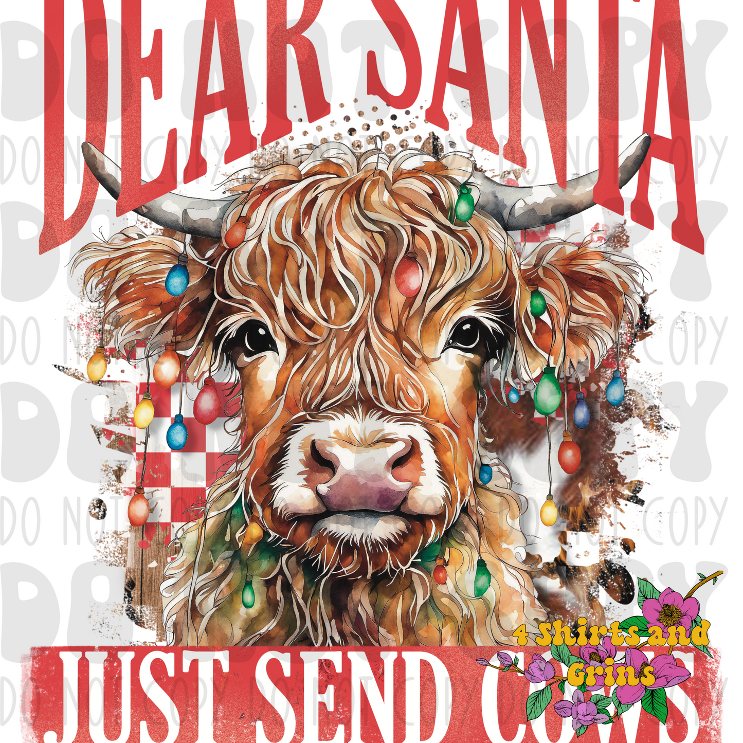 Dear Santa Just Send Cows Sweatshirt