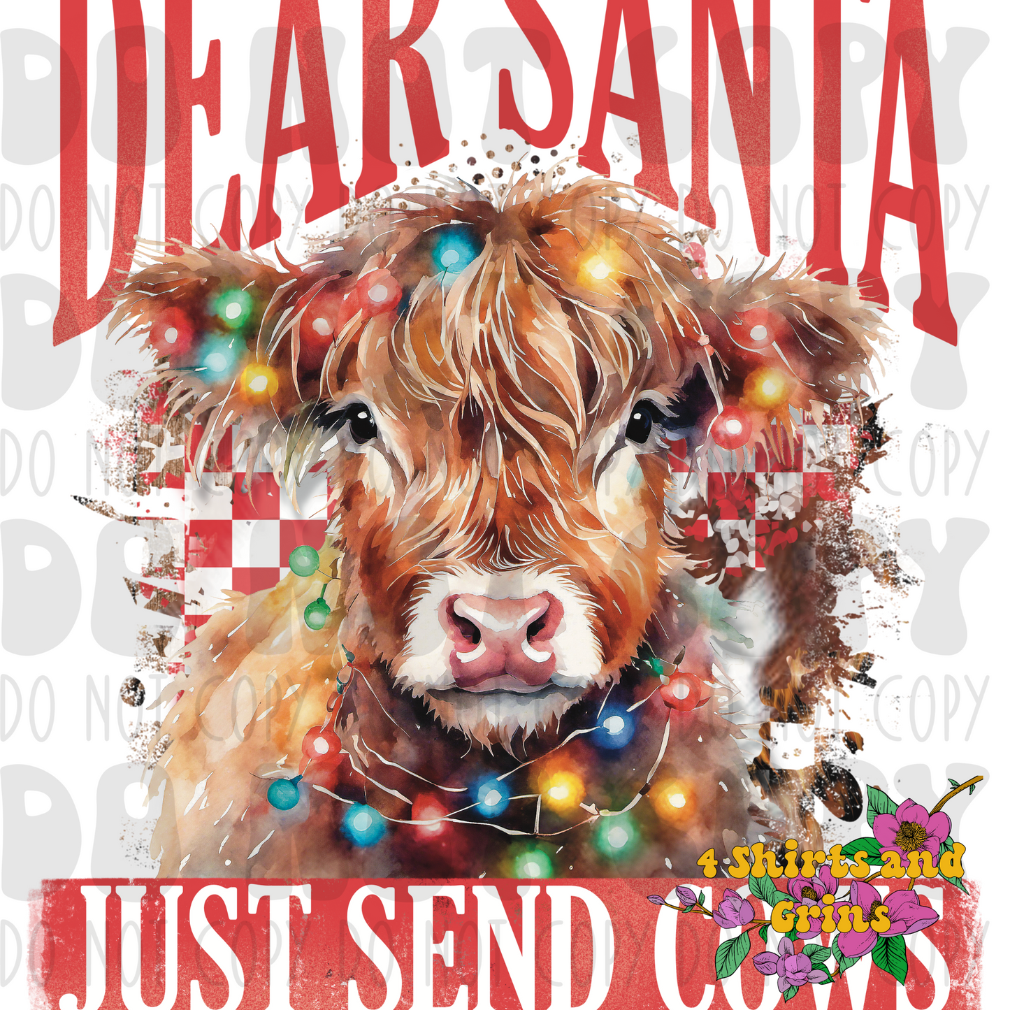 Dear Santa Just Send Cows Sweatshirt