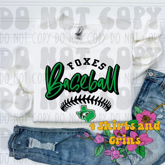 Foxes Baseball - Adult Sizes