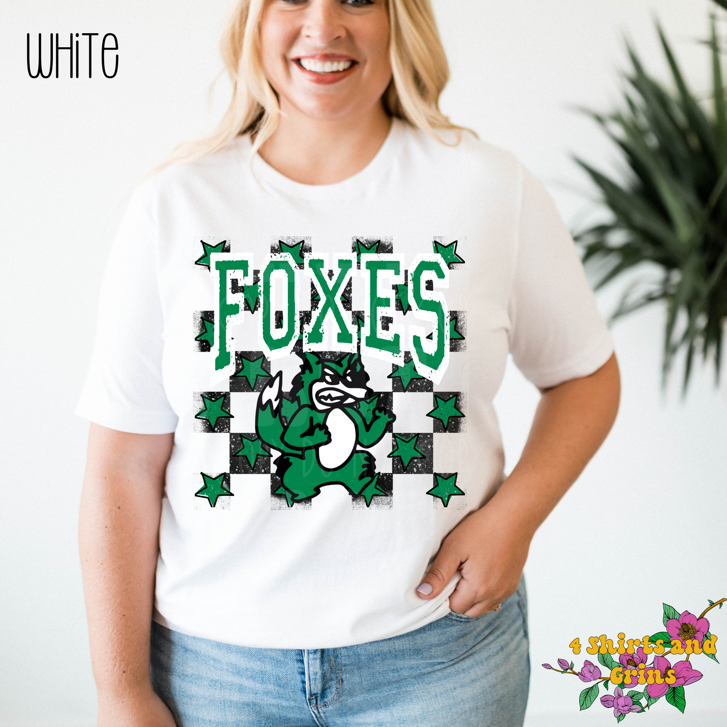 Cartoon Fox and Stars T-Shirt