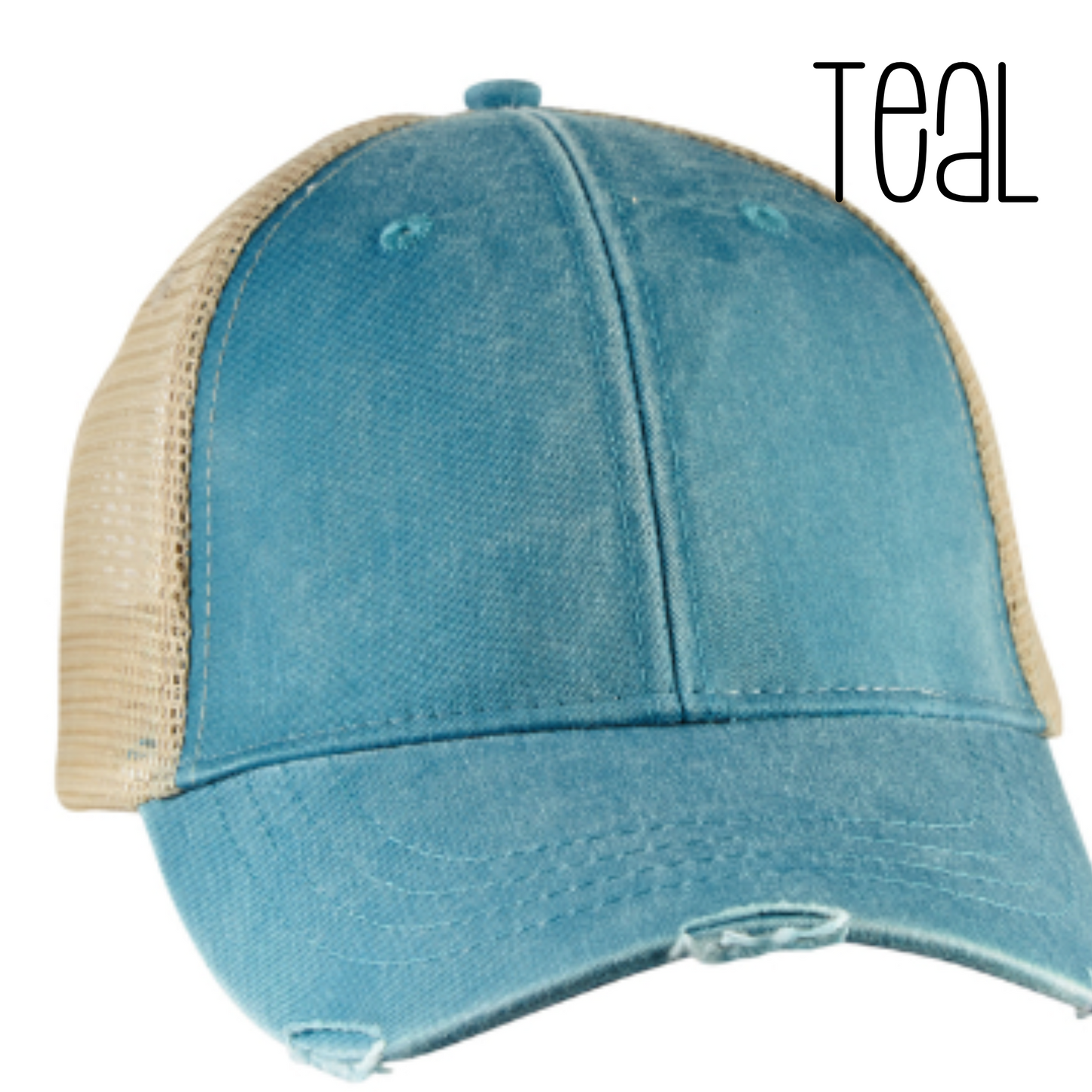 Beach Vibes Distressed Trucker Hat