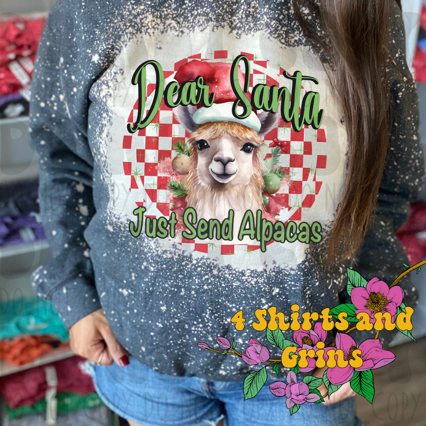 Dear Santa Just Send Alpacas Shirt