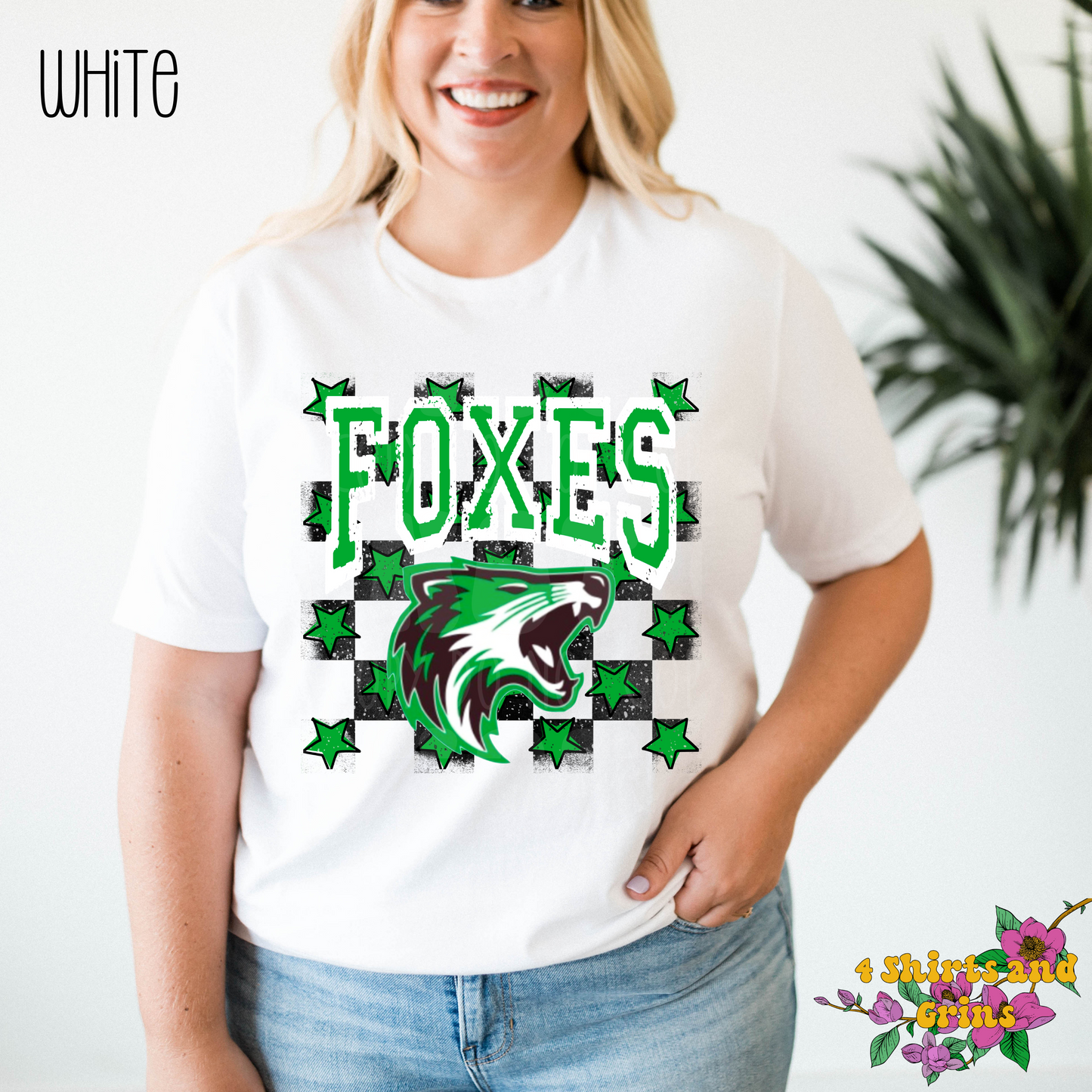 Fox Logo and Stars T-Shirt