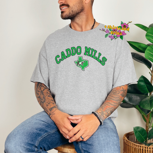 Arched Caddo Mills Shirt with Logo