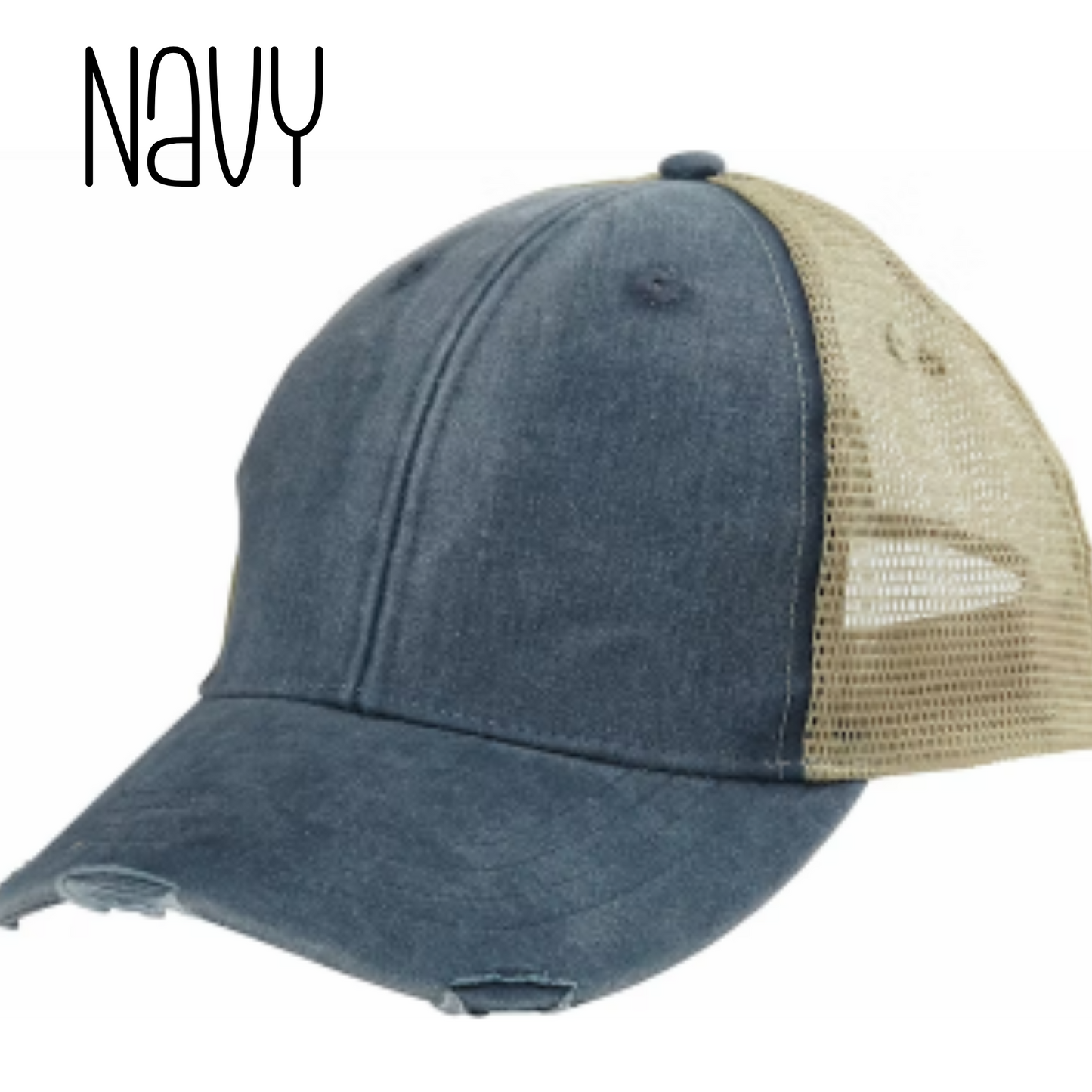 Summer Vibes Distressed Trucker Hat