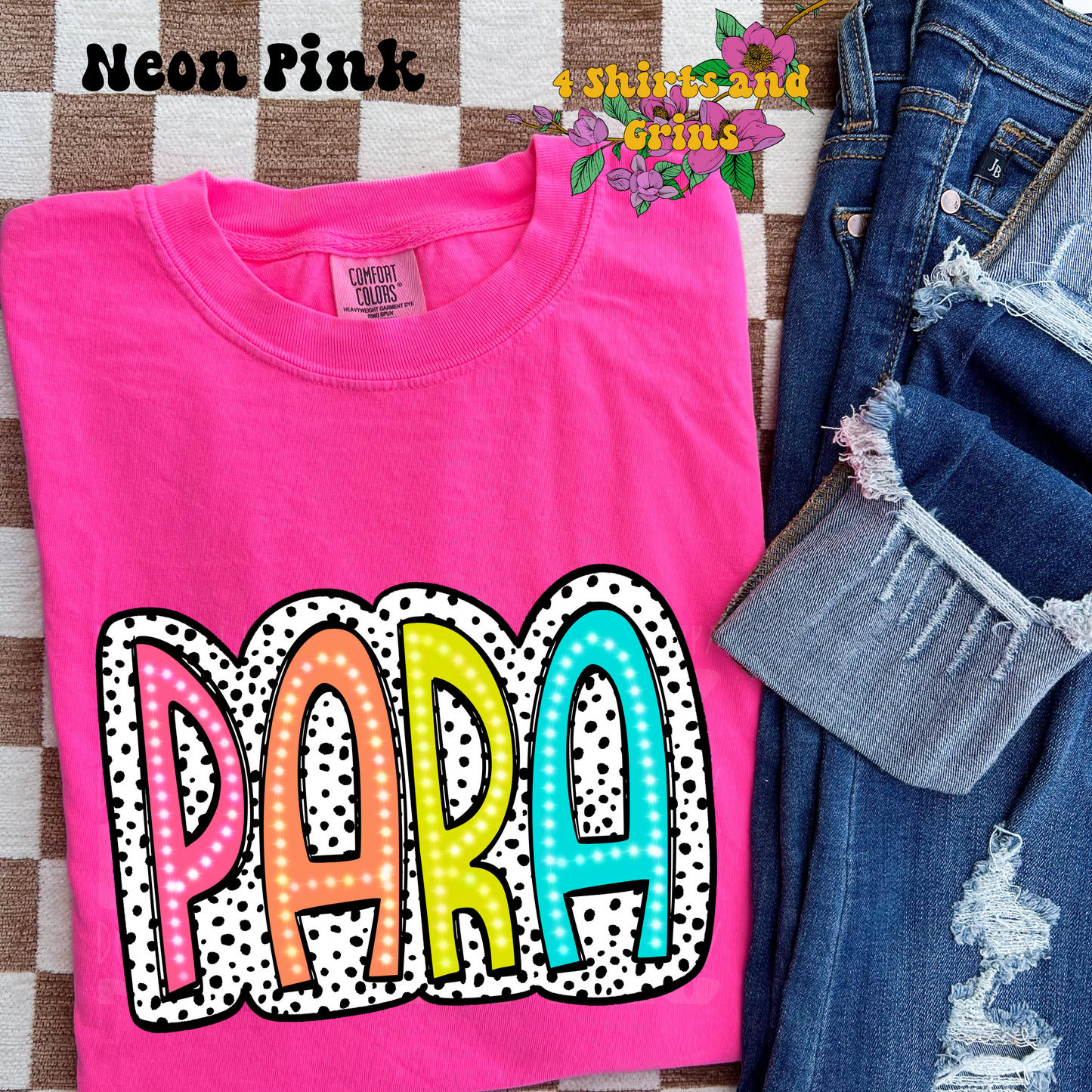 Colorful Dalmatian "PARA" T-Shirt