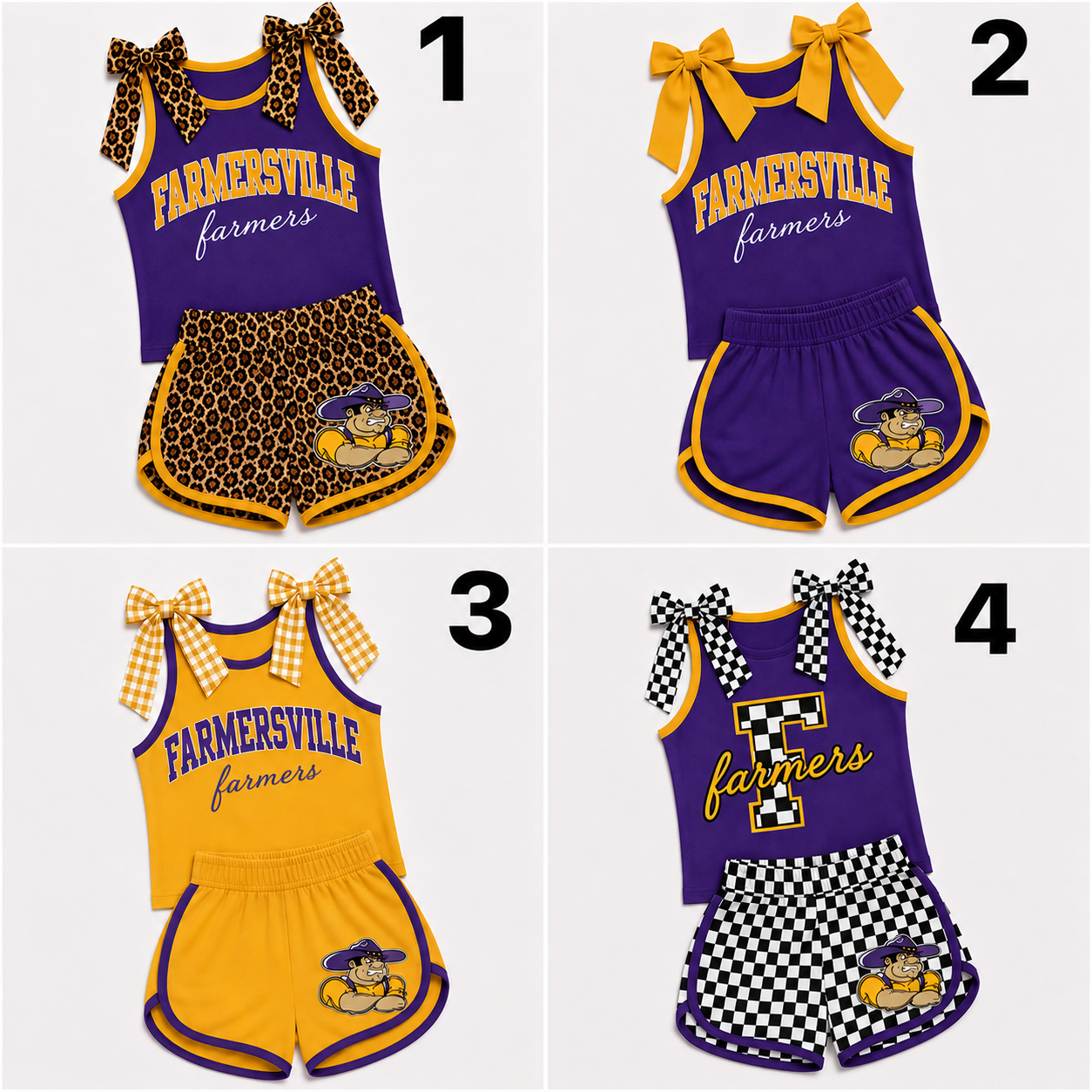 Custom School Spirit Tank & Shorts Set | Infant, Toddler & Youth | Personalized Team Outfit | Game Day Outfit | Any School Colors