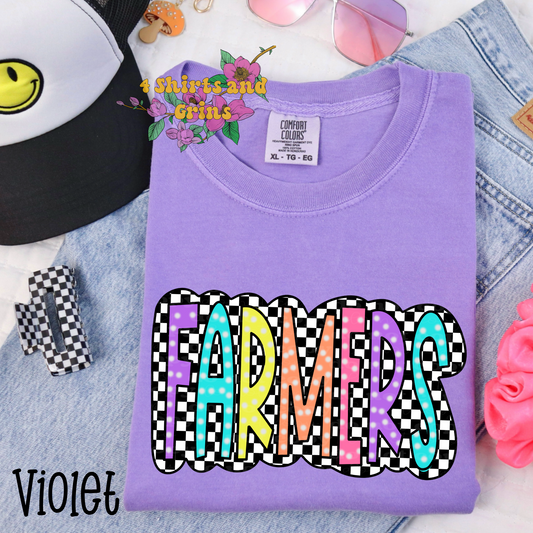 Colorful Checkered "Farmers" Shirt