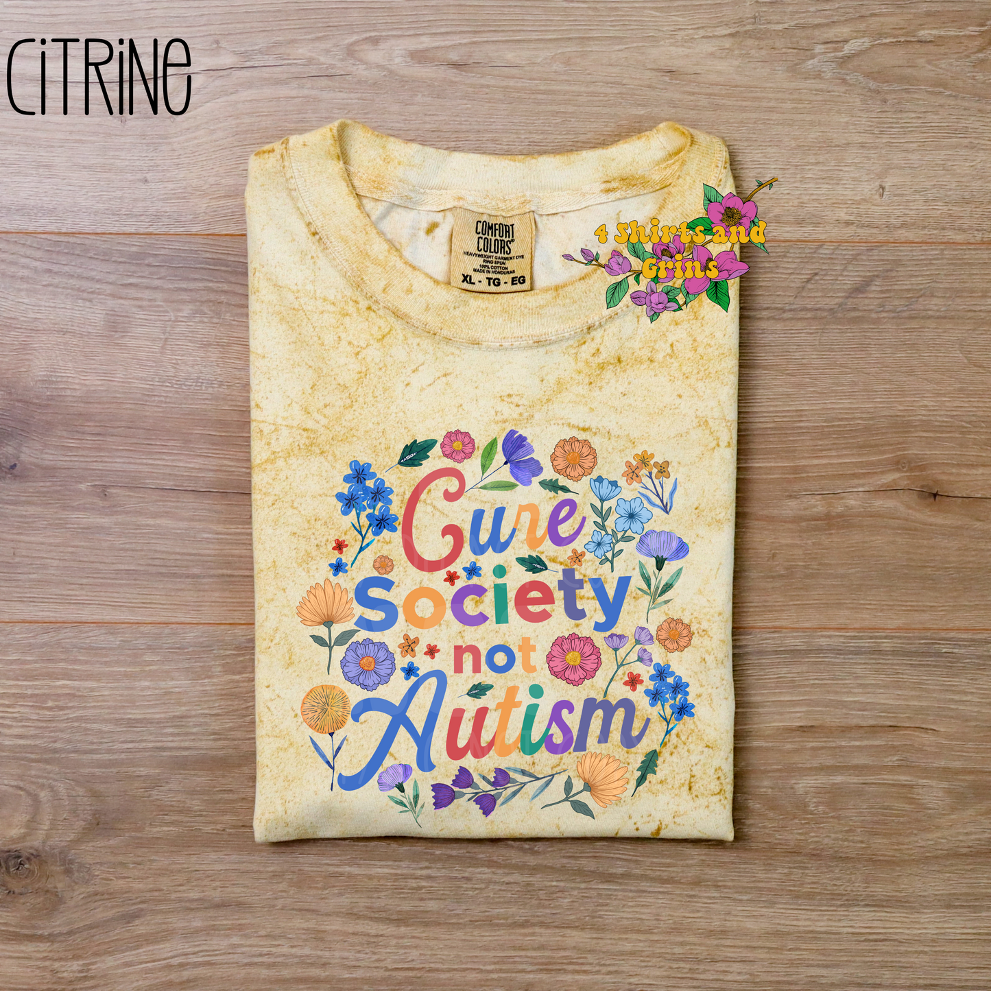 Cure Society Not Autism T-Shirt